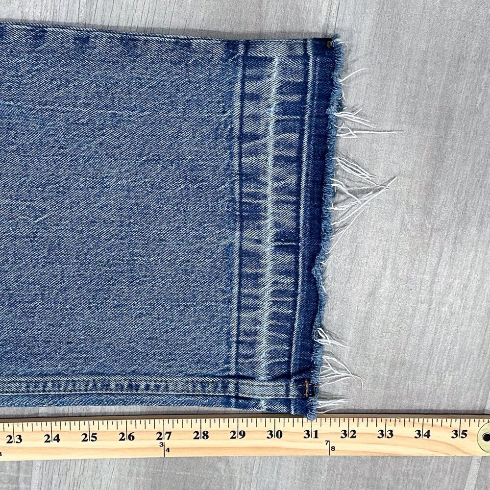 Abercrombie & Fitch The Baggy Low Rise Jeans in Medium With Let Down Hem Size 32 - Picture 14 of 16